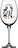All About You Wait For Her Verres à Vin, 520 ml, Lot de 2