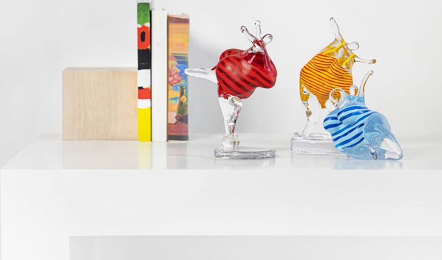 Badlycka Bading Lady Happiness Φιγούρα διακοσμητική, κίτρινο-κόκκινη