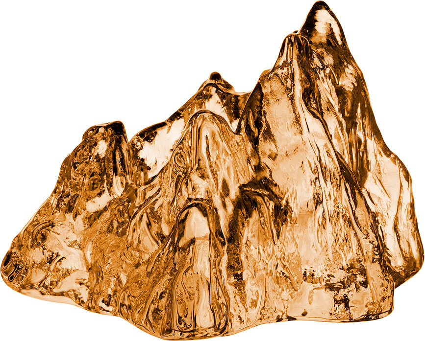 Bougeoir pour bougies chauffe-plat The Rock, marron