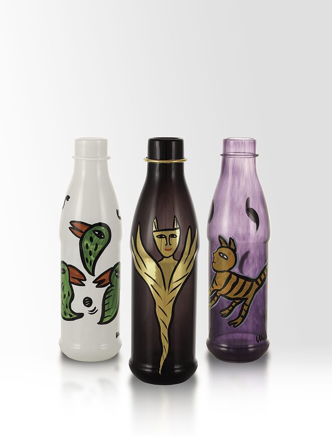 Bouteille PET, blanche