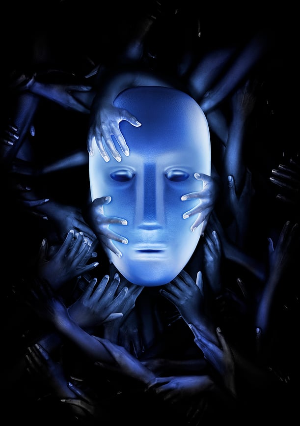 Brains Karolina Dekoracija plava