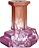 Candelabro Rocky Baroque 17,5 cm, rosa