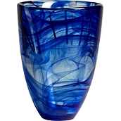 Contrast Vase 20 cm blau