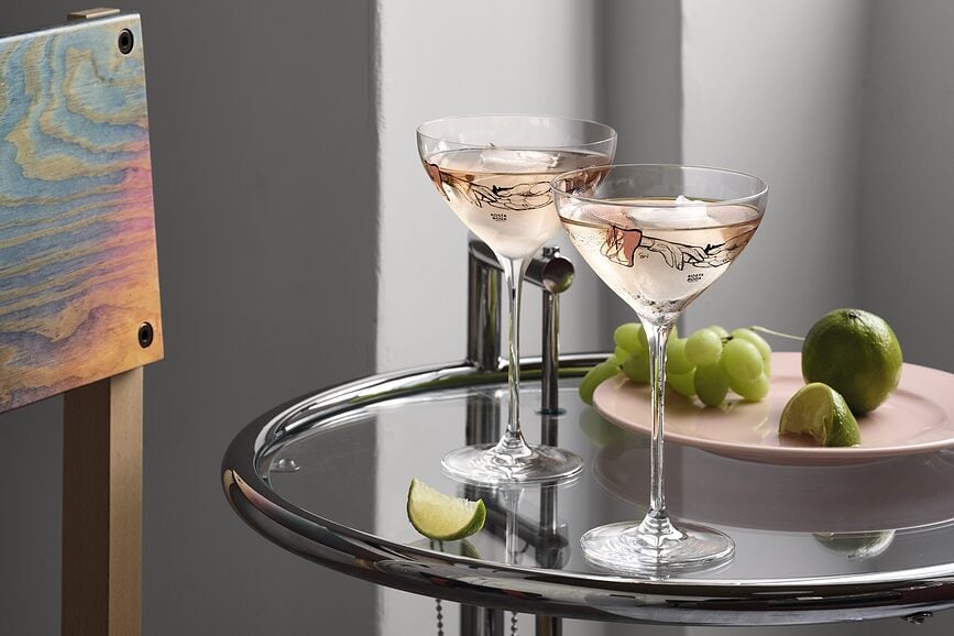 Copas de champán All About You You And Me Together, 320 ml, Set de 2 unidades