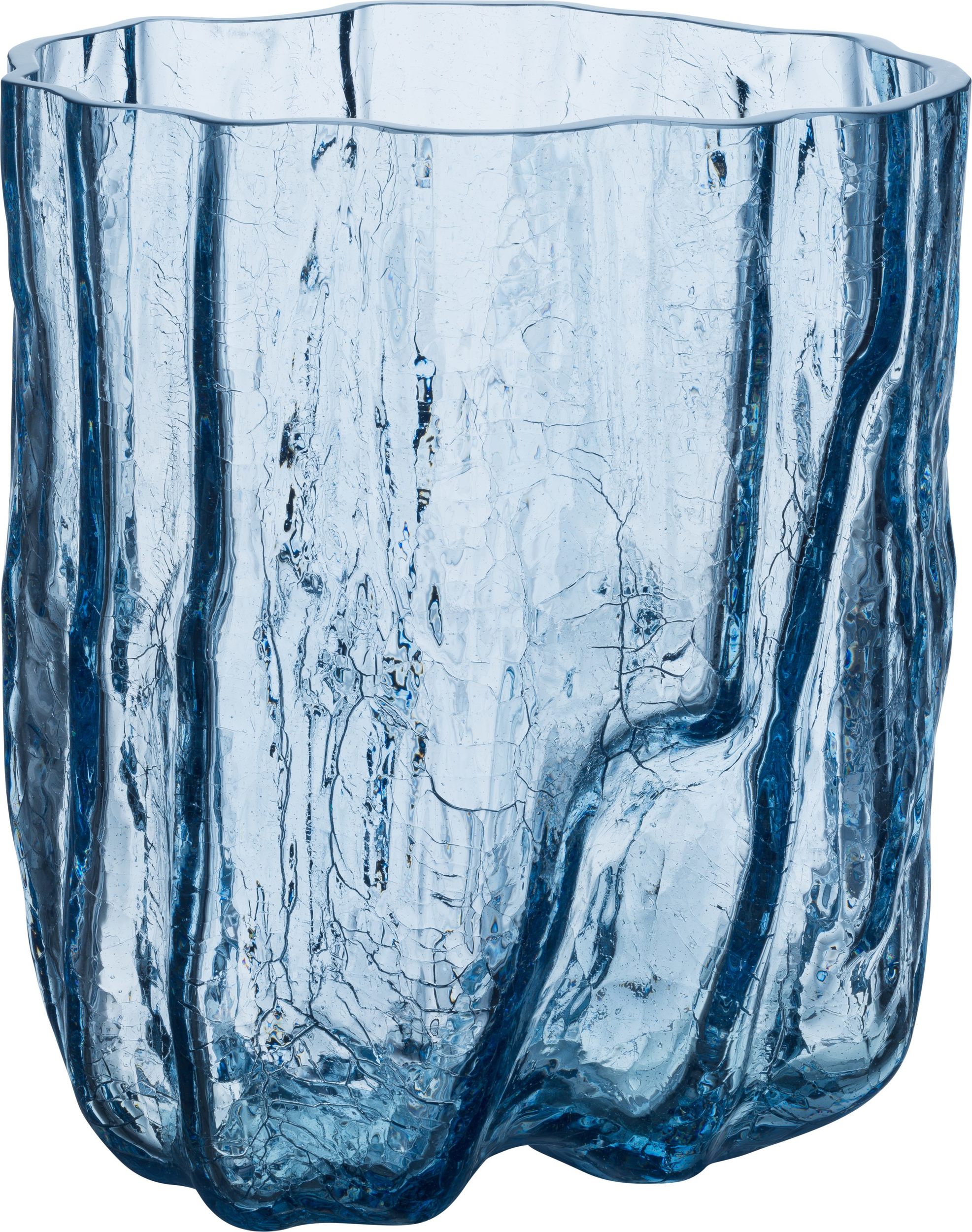 Crackle Circular Vase 27 cm