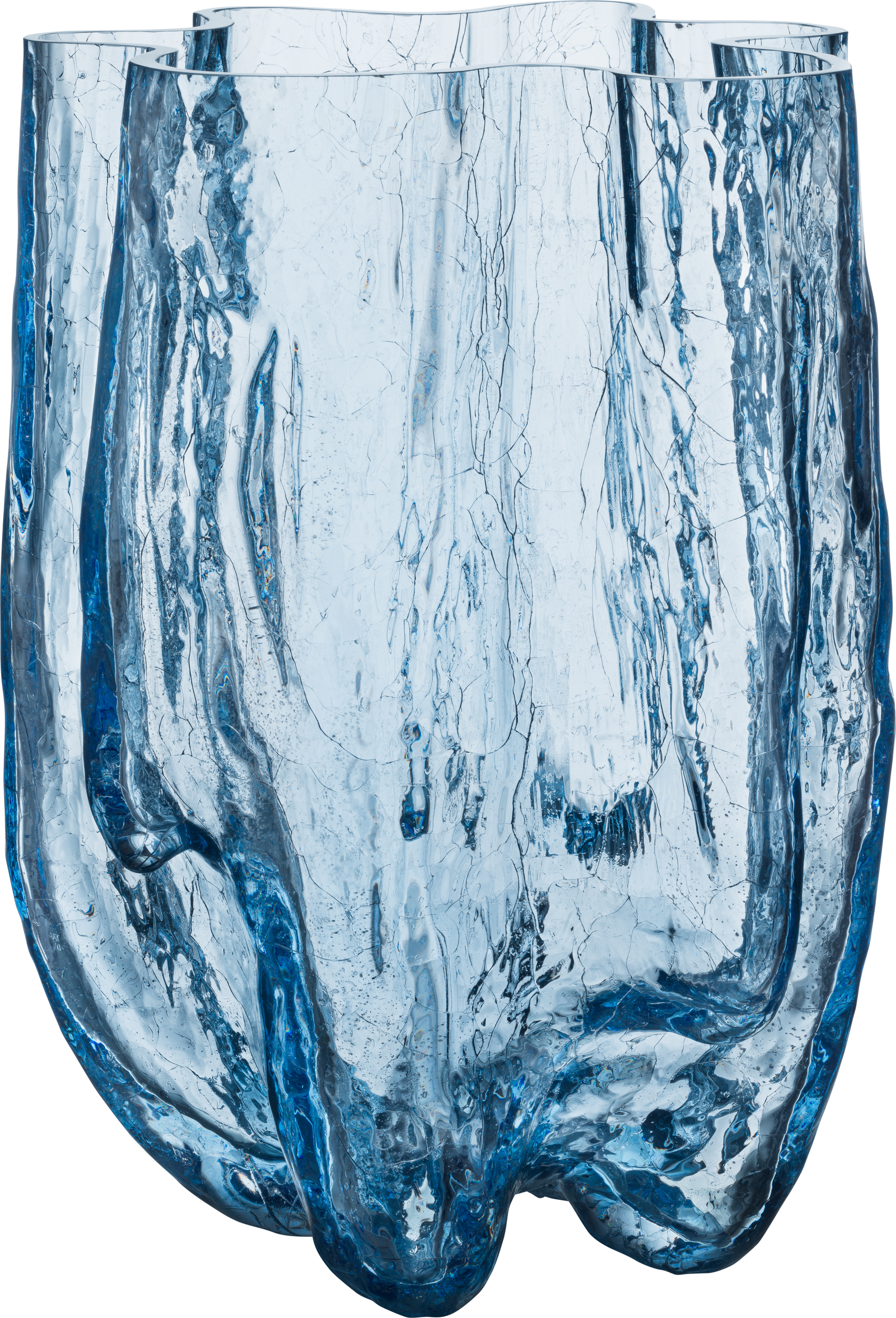 Crackle Circular Vase 37 cm