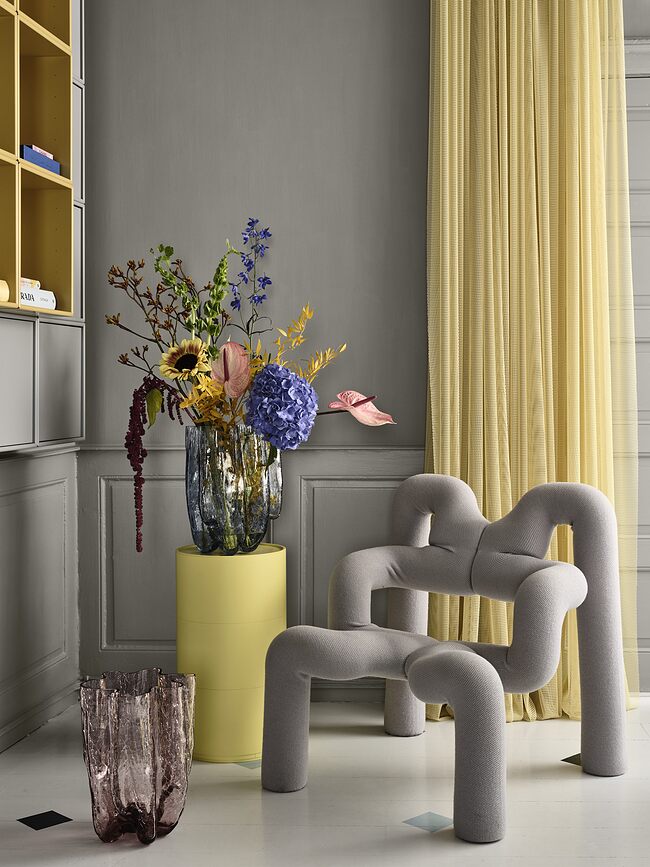 Crackle Circular Vase, 27 cm