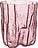 Crackle Vas 27 cm, rosa, kristall