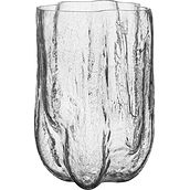 Crackle Vase 37 cm transparent Kristall