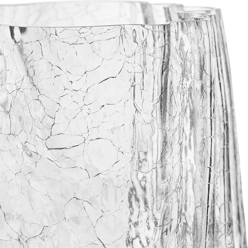 Crackle Vaza 27 cm kristalna zelena