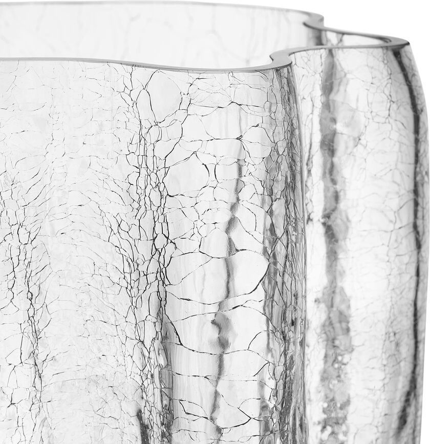 Crackle Vaza, 37 cm, roza, kristalna