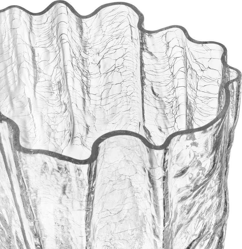 Crackle Vaza kristalna, 27 cm, zelena