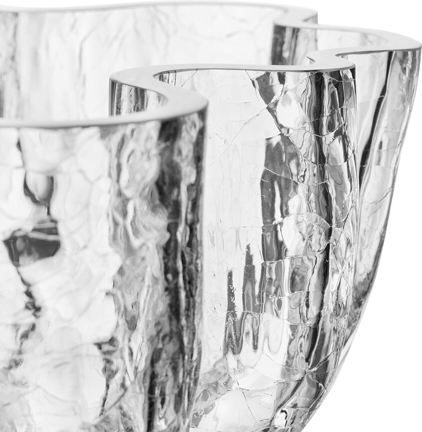 Crackle Zdjela 25 cm prozirna kristalna