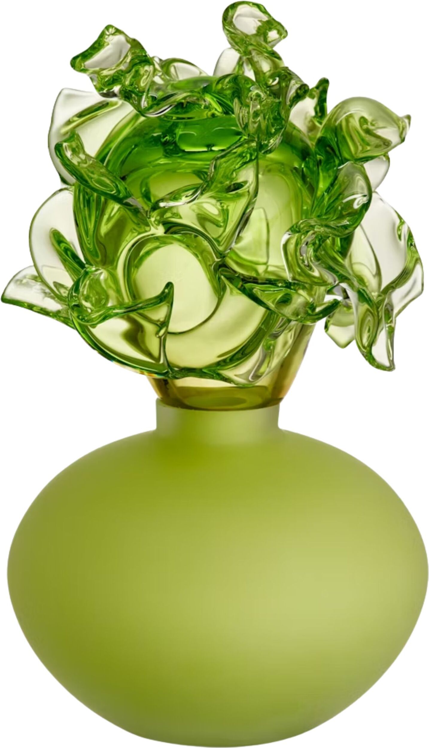 Dekoration Mino Glas 23 cm, hellgrün