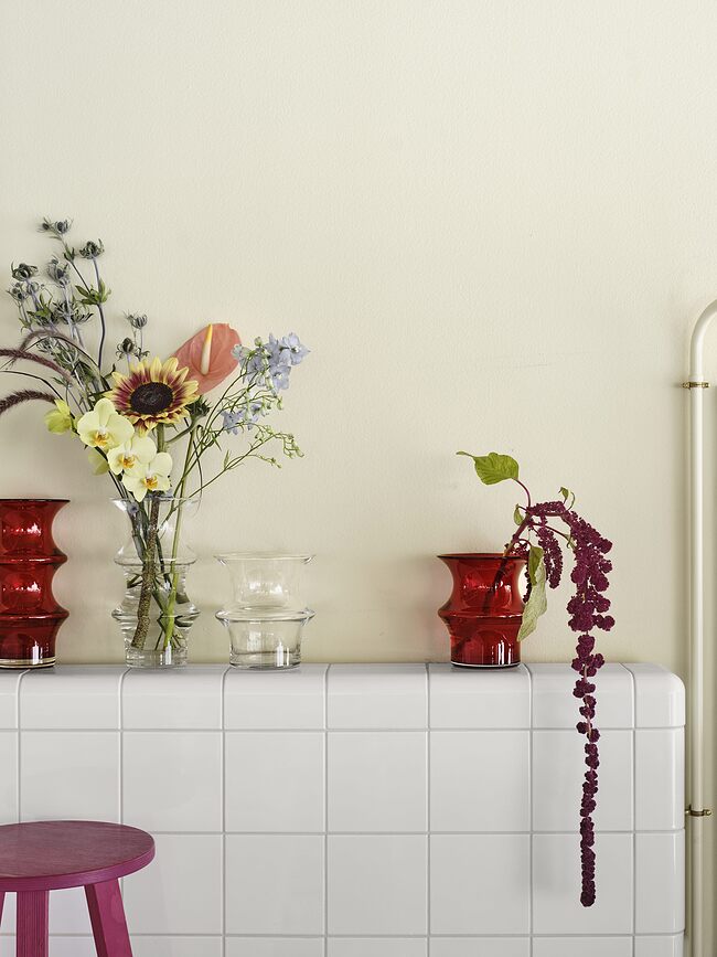 Jarrón Pagod, 16,7 cm, rojo