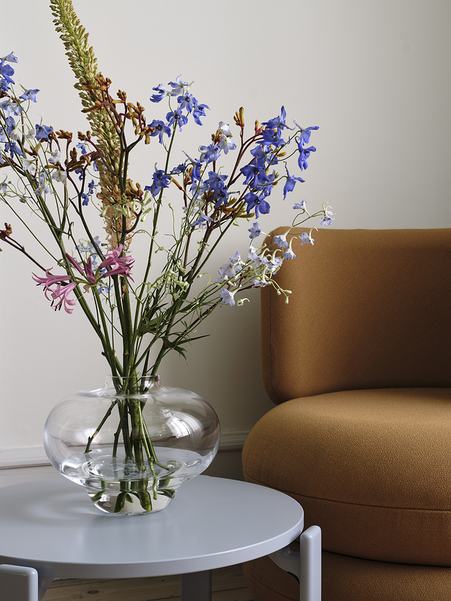 Kappa Vase 22,5 cm, transparent, cristal