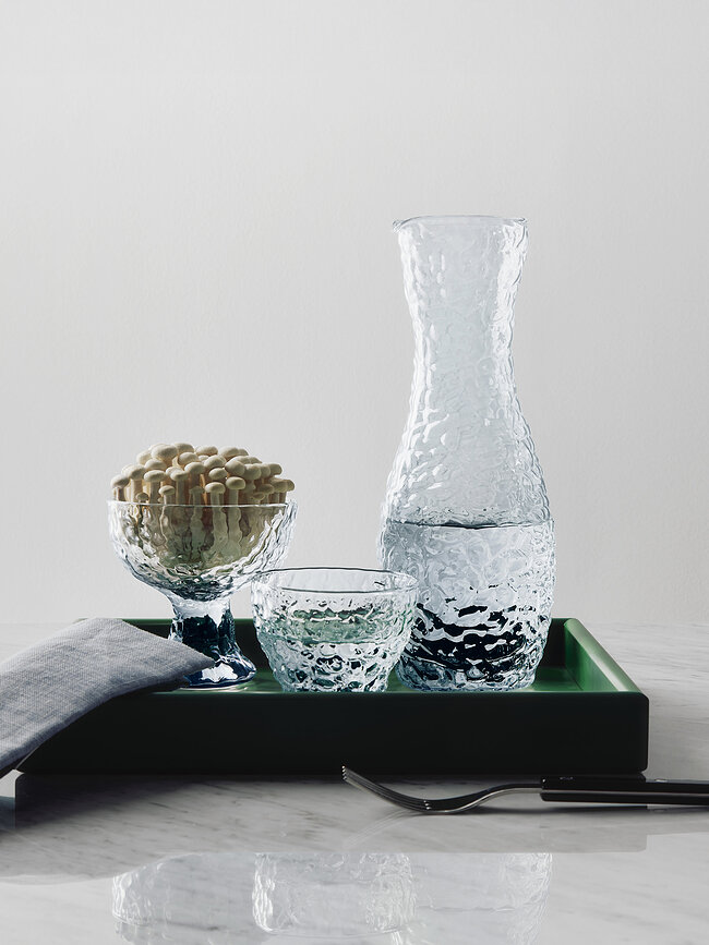 Kozarček za sladice Moss 350 ml, transparentno moder