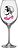Kozarci za vino All About You Embrace Him, 520 ml, 2 kosa