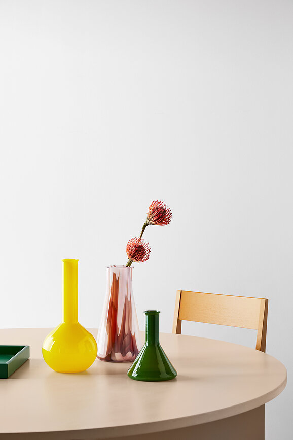 Lab vase 31,5 cm, gul