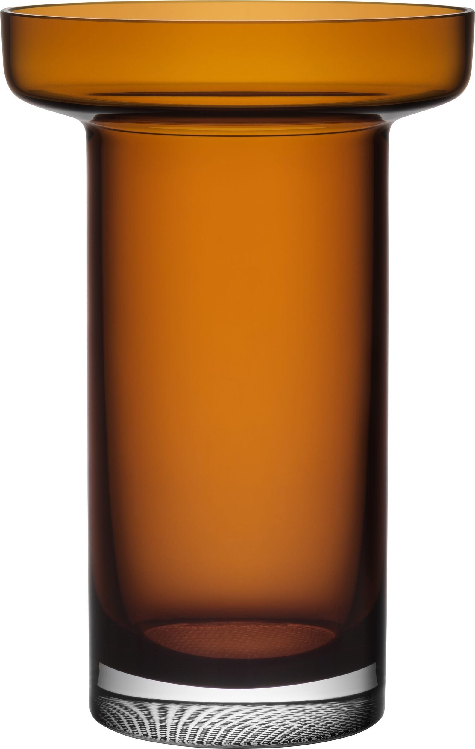 Limelight Rose Vase 23 cm amber