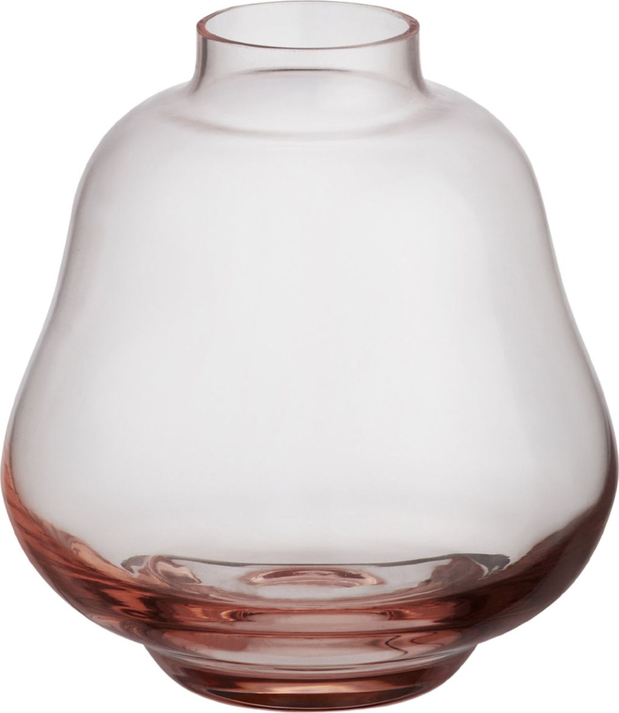 Mini Vase Kappa 8,4 cm, transparent rosa