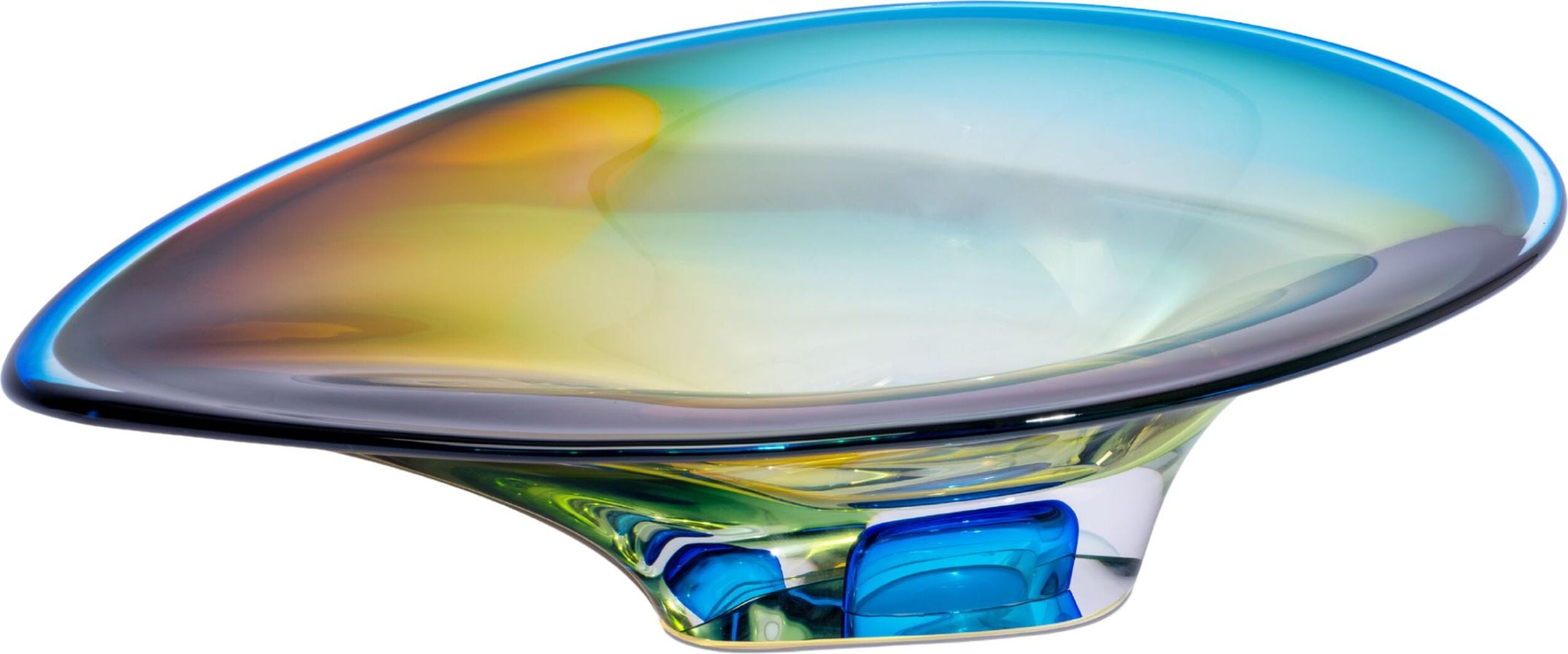 Mirage Dekoschale 26,5 cm, bernstein-blau