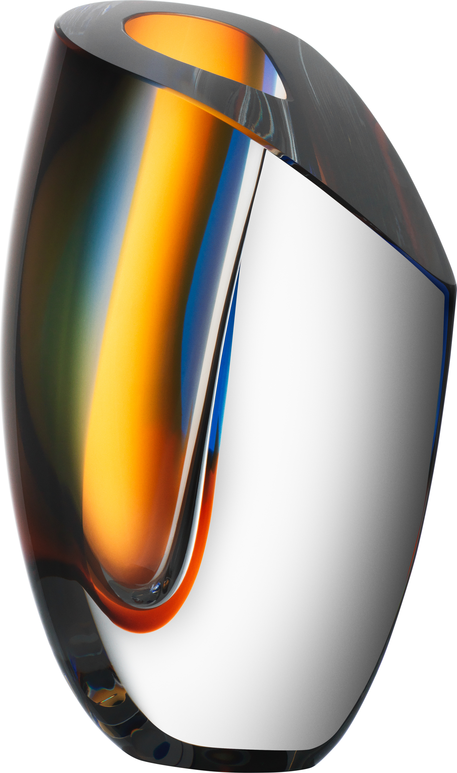 Mirage Vase 21 cm blau-orange