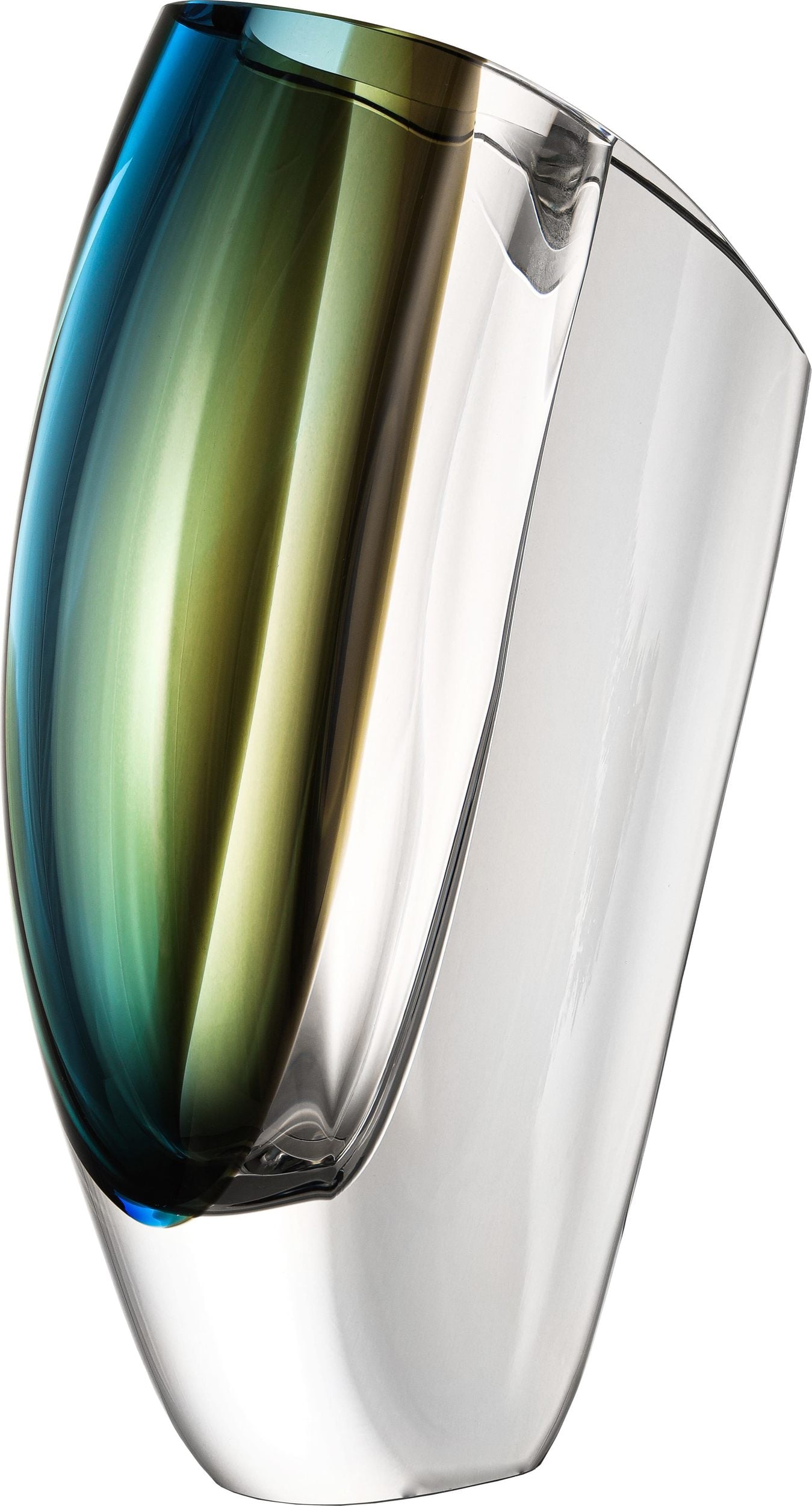 Mirage Vase 31 cm blau-braun