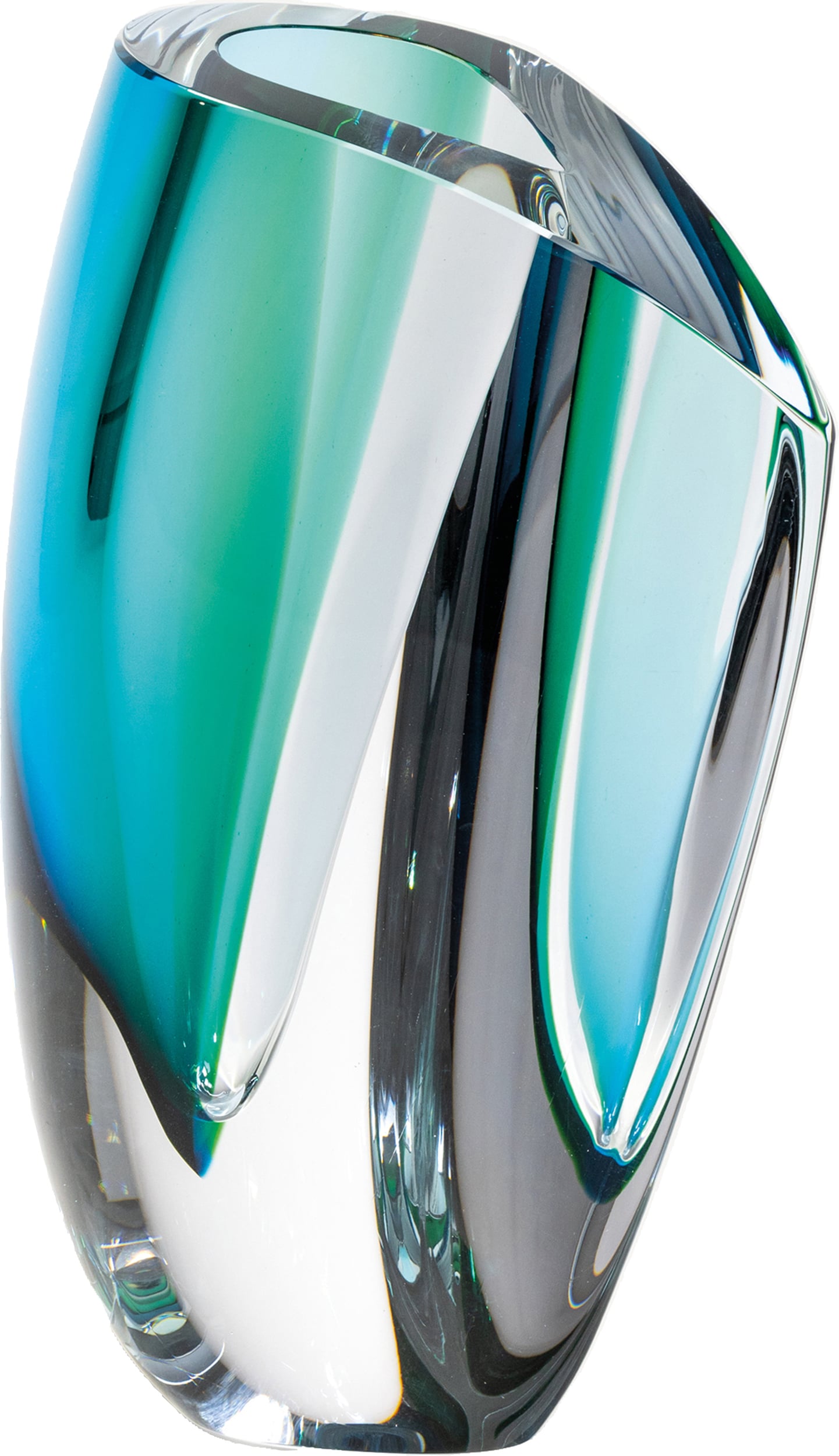 Mirage Vase 31 cm grün-blau