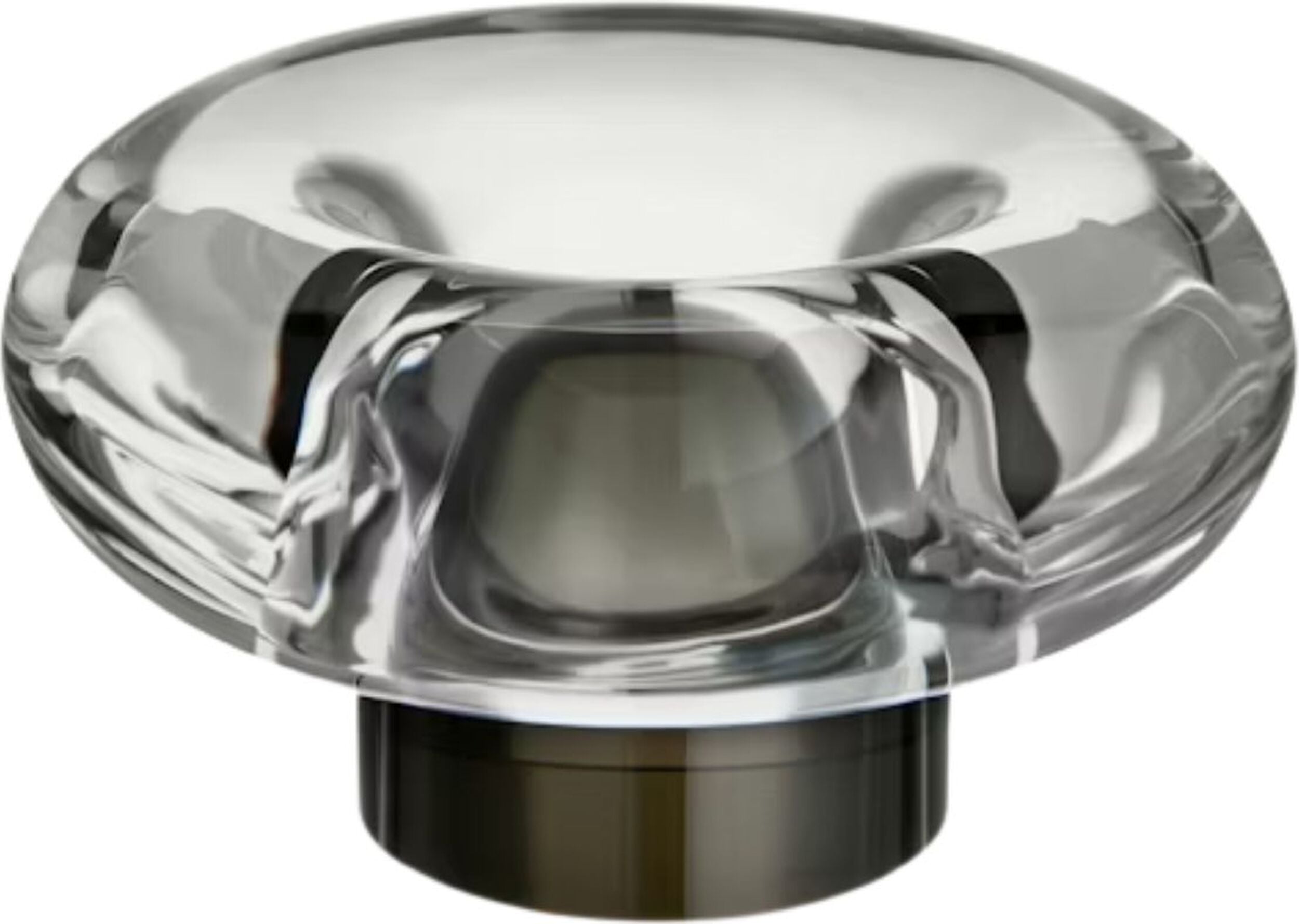 Orion Teelichthalter 6,3 cm, transparent grau