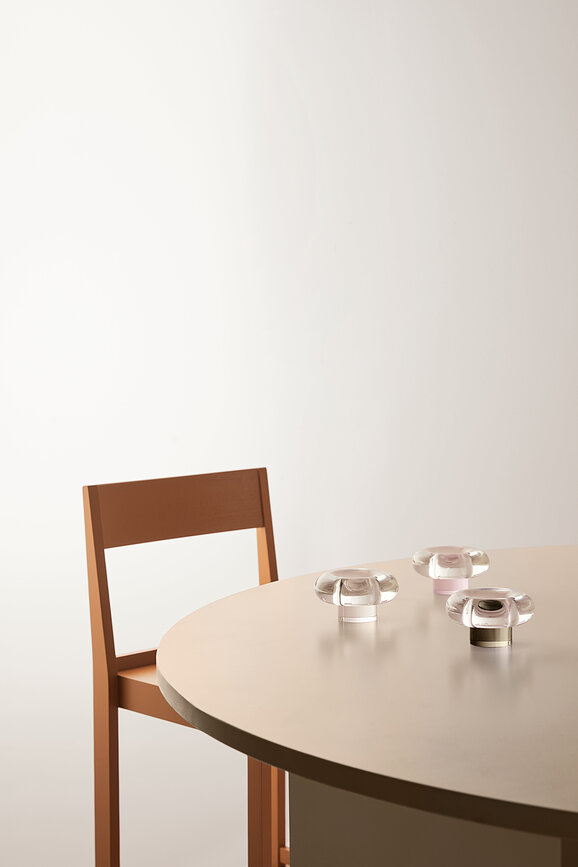 Photophore Orion 6,3 cm, rose transparent