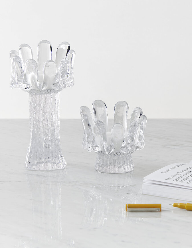 Photophore Sunflower 11,5 cm, transparent