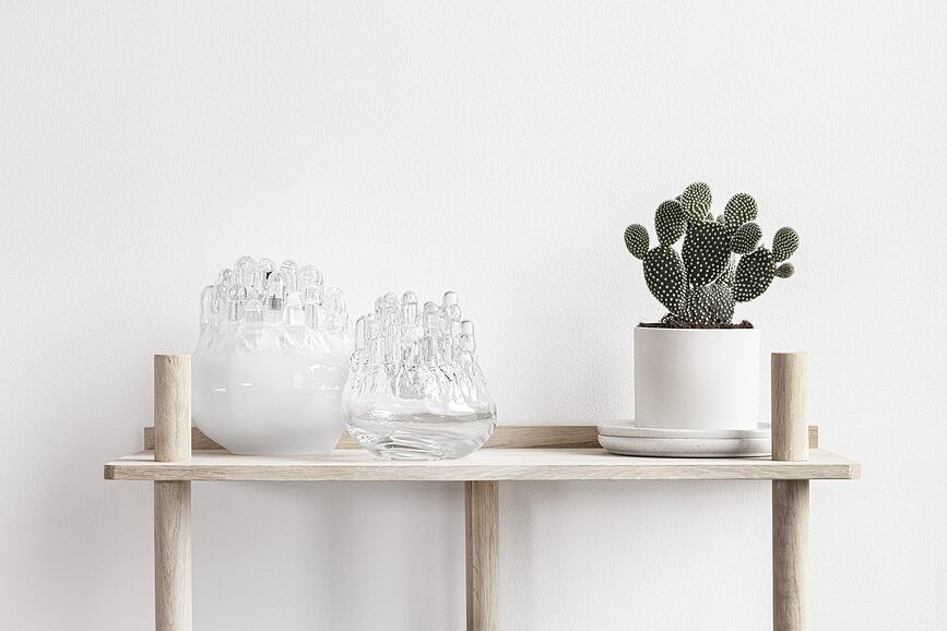 Portavelas Polar, 19 cm, blanco