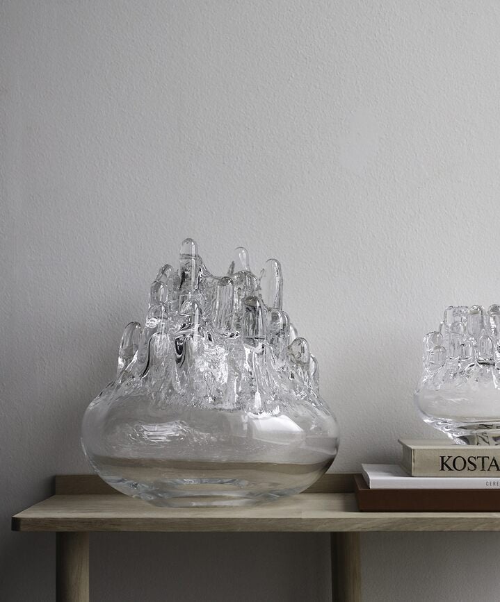 Portavelas para velas de té Polar, 33 cm, transparente