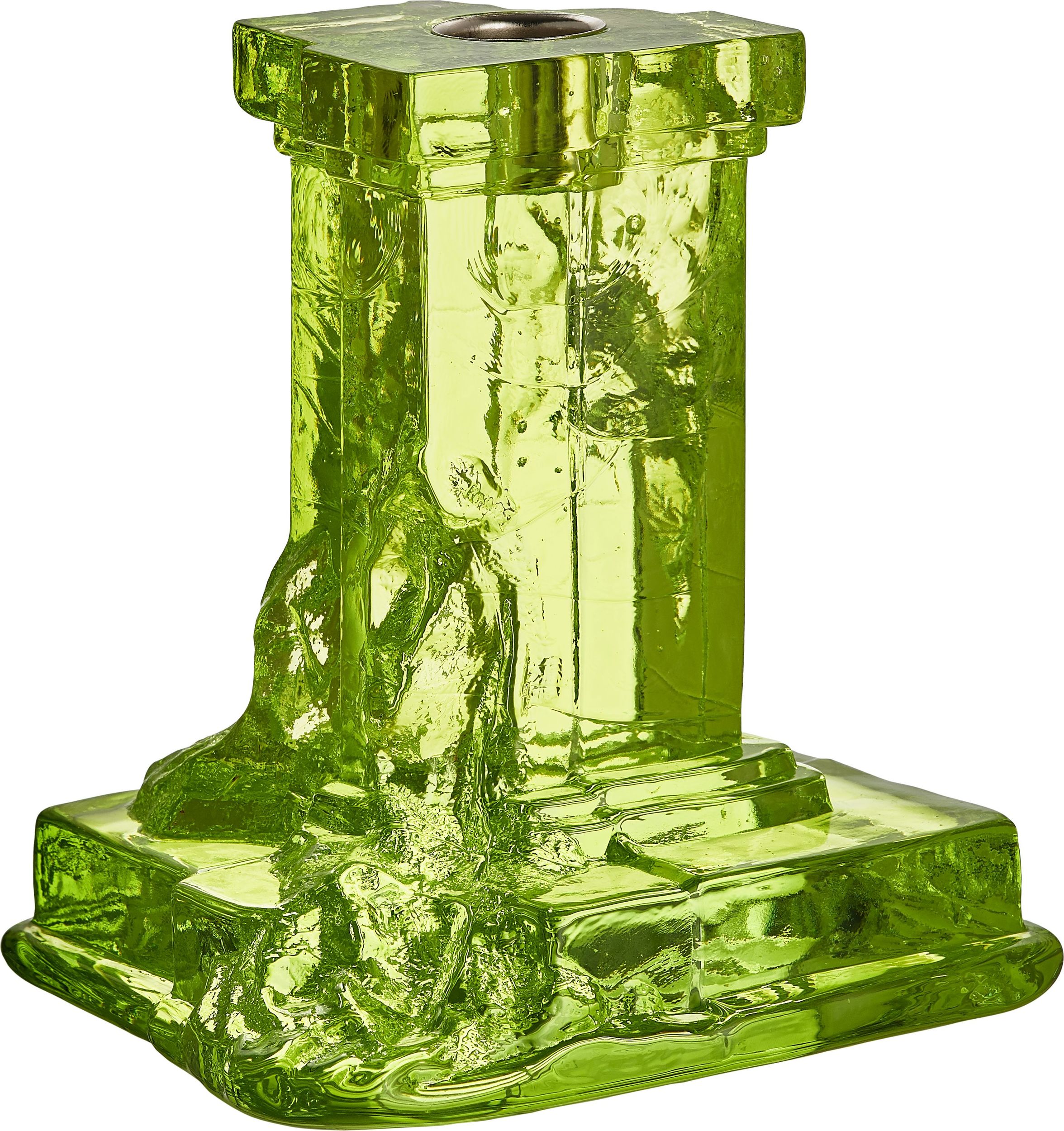 Kerzenleuchter für Langkerzen Rocky Baroque Klassischer Kerzenhalter 15 Cm Grün