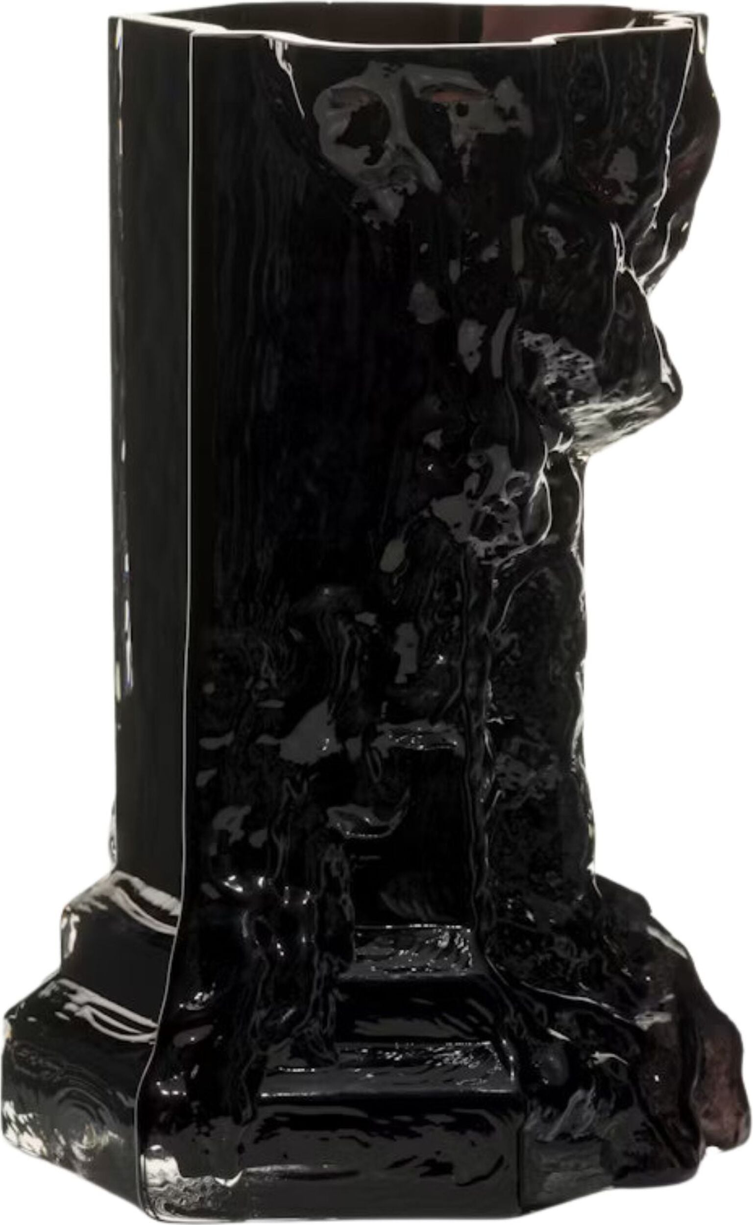 Rocky Baroque Vase 25 cm, schwarz