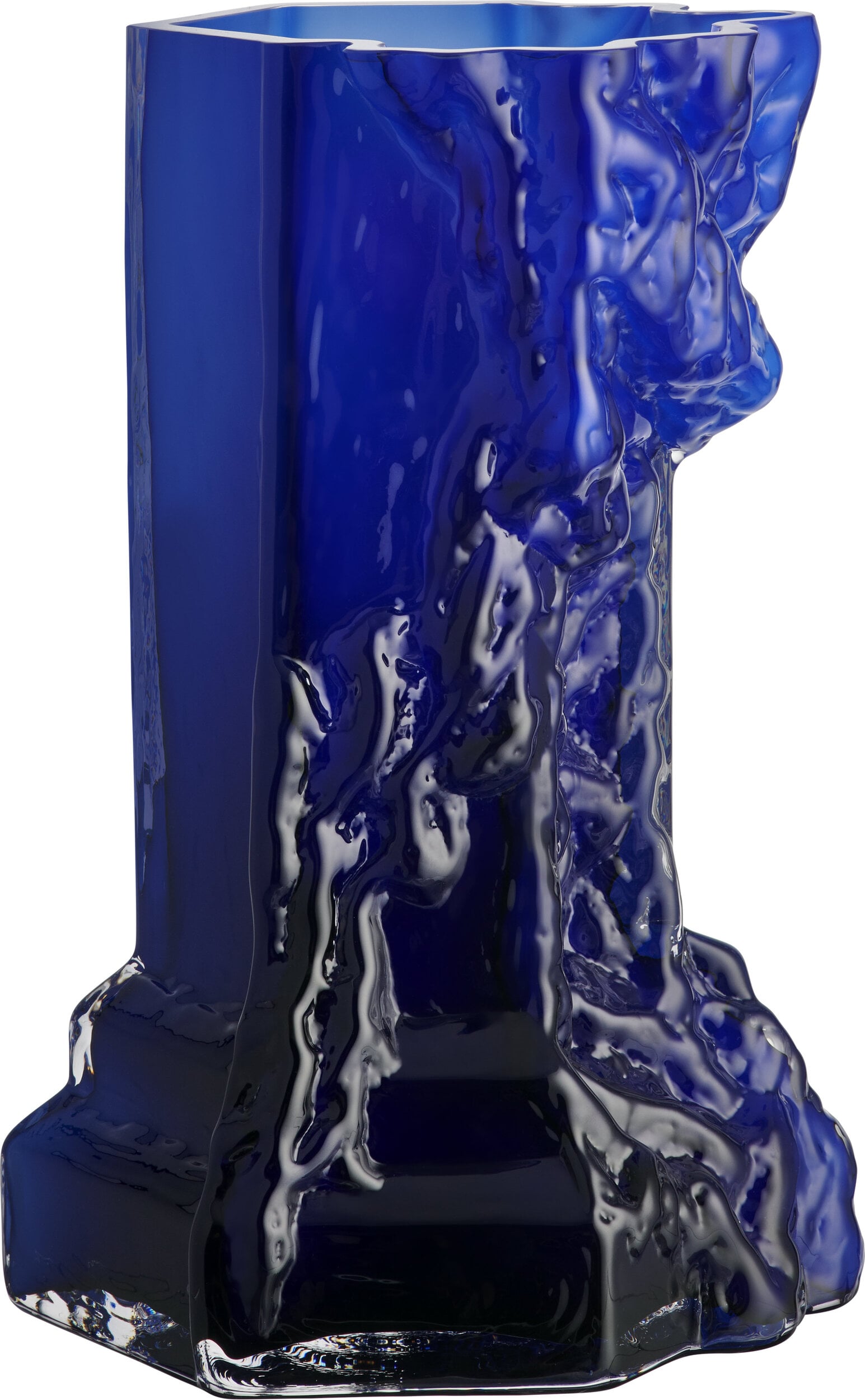 Rocky Baroque Vase 35 cm, Dunkelblau