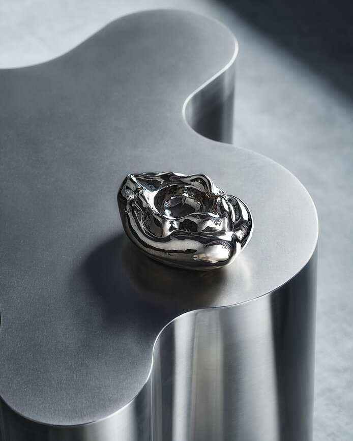 Sculpture Snippan 5 cm, platine