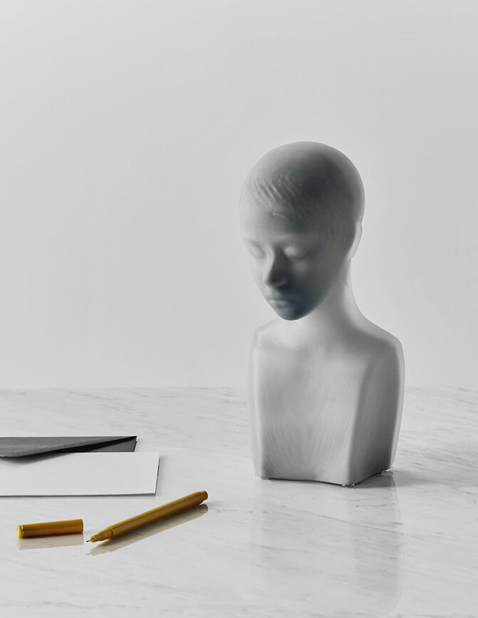 Scultura Isolde verde