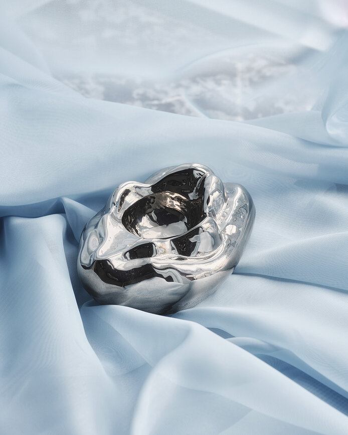 Scultura Snippan 5 cm, platino