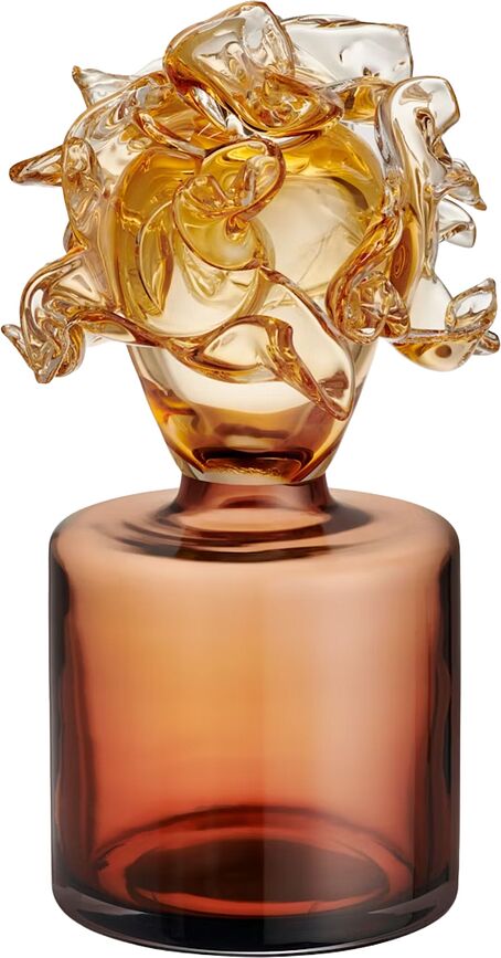 Steklena dekoracija Mino 26 cm, jantarna