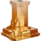 Suport pentru lumânare clasică Rocky Baroque 15 cm amber