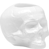 Suport pentru lumânări pastilă Still Life craniu 11,5 cm alb