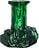 Świecznik na klasyczną świecę Rocky Baroque 17,5 cm zieleń emerald