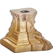 Świecznik na klasyczną świecę Rocky Baroque 9,5 cm amber