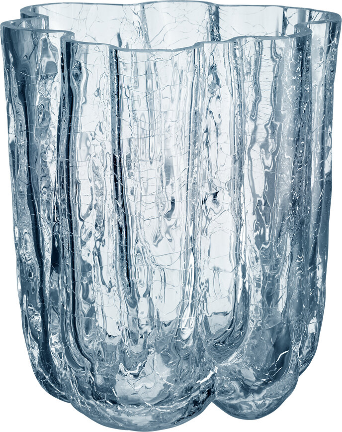 Vaas Crackle Circular 12,1 cm, blauw