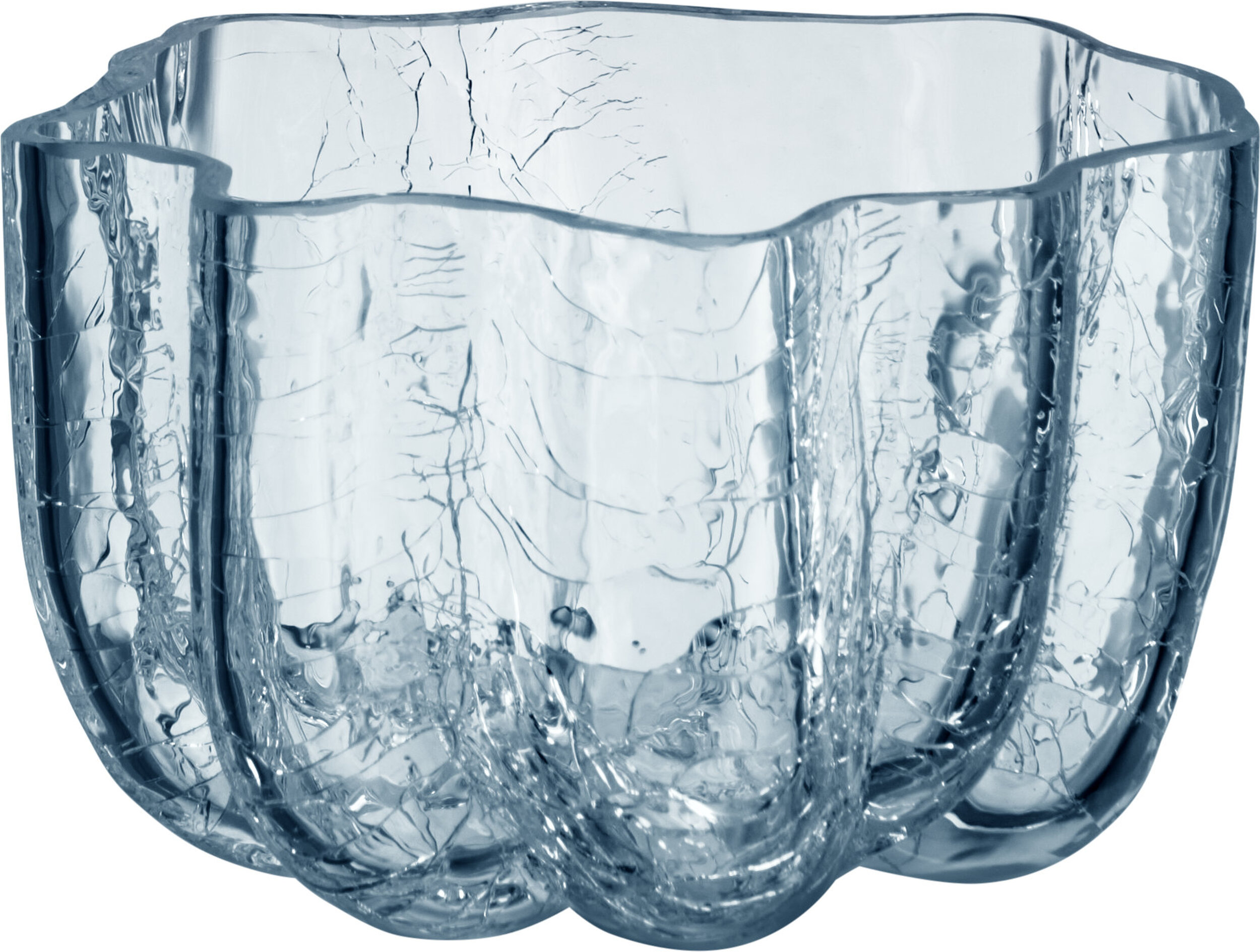 Vase Crackle 5,8 cm, blau