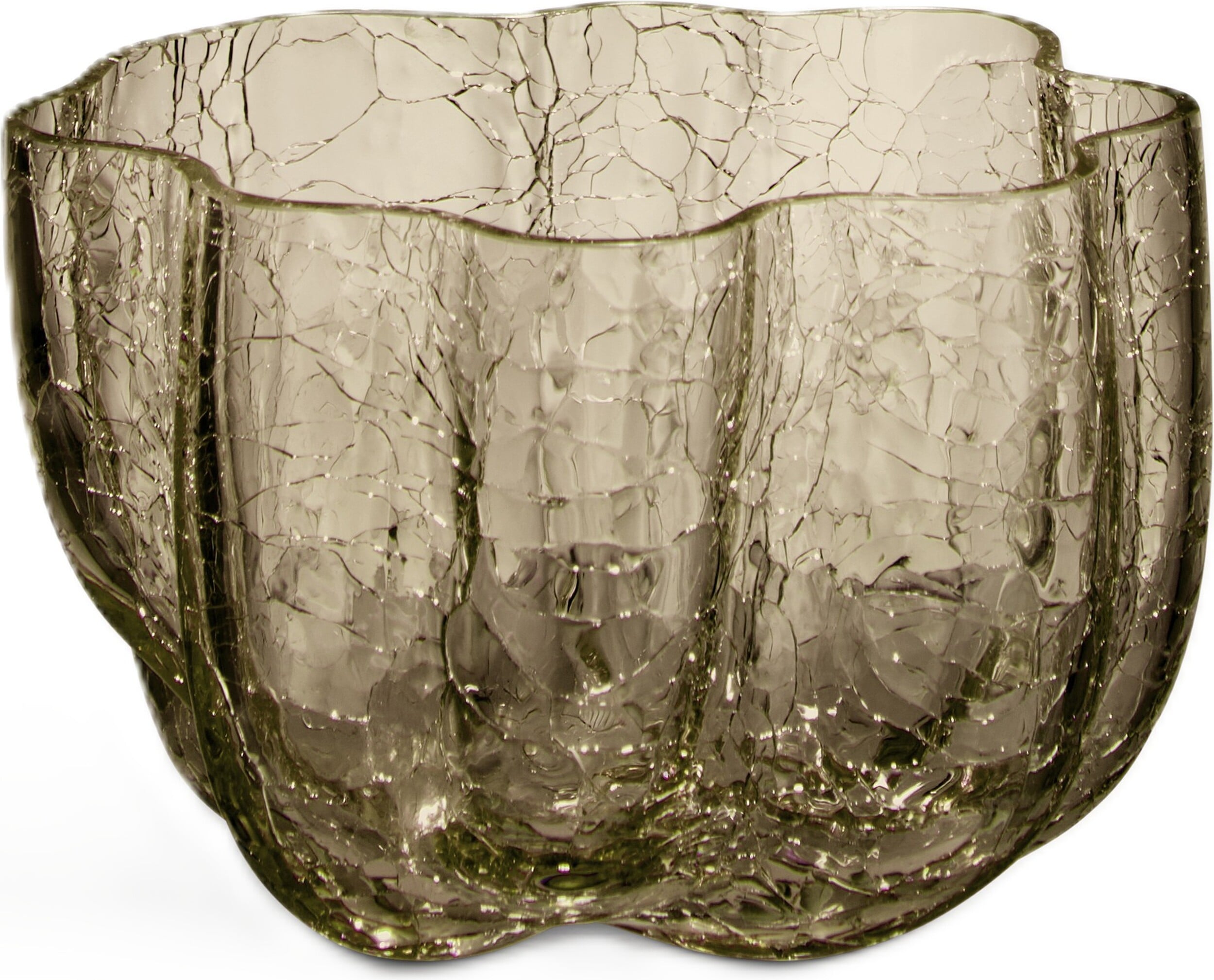 Vase Crackle 5,8 cm, taupe