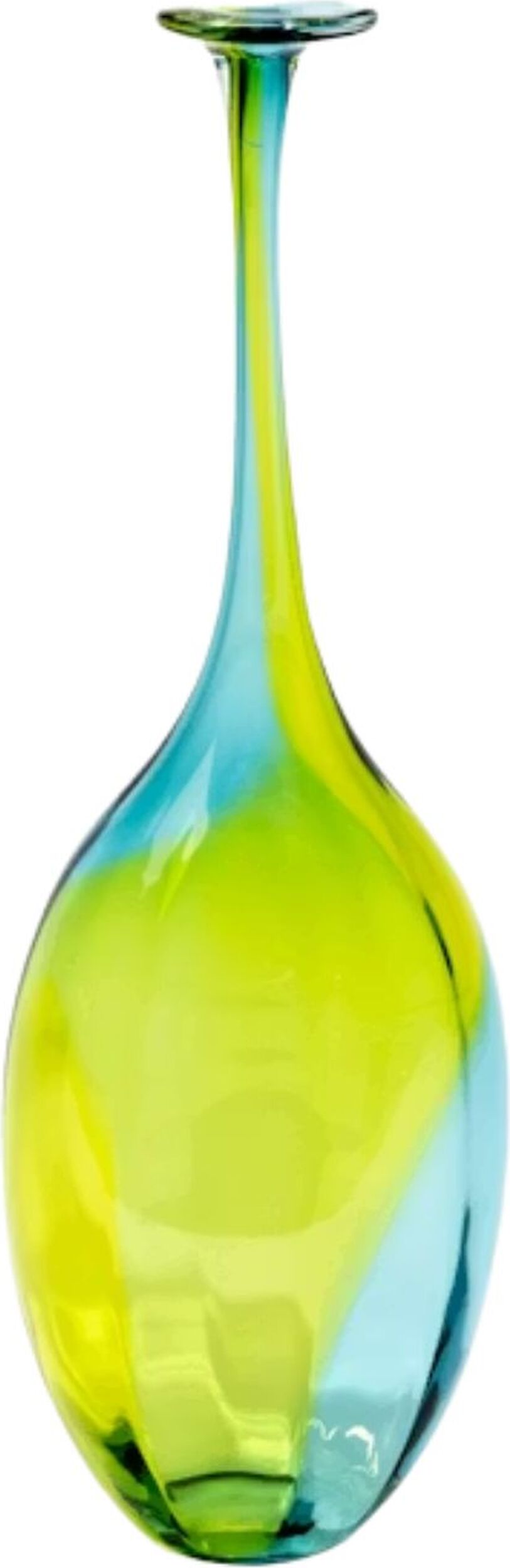 Vase Fidji 36,5 cm, grün-blau