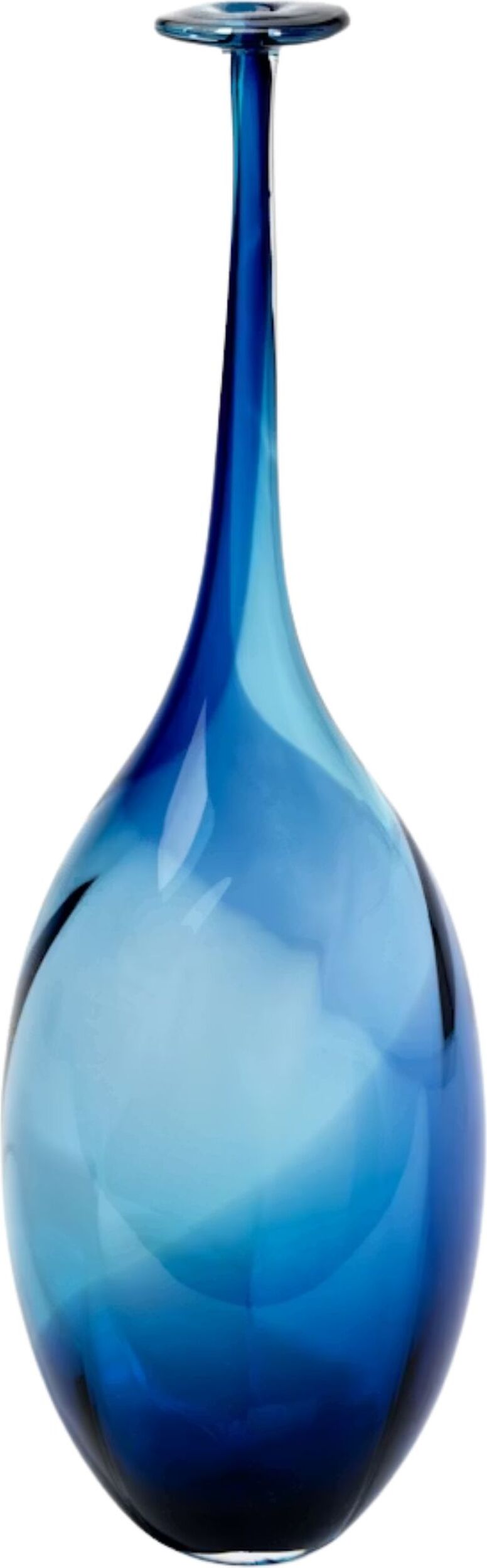 Vase Fidji 45 cm, blau